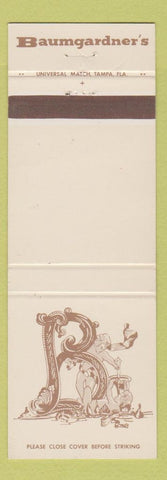 Matchbook Cover - Baumgardner's Restaurant Clearwater FL