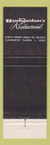 Matchbook Cover - Baumgardner's Restaurant Clearwater FL