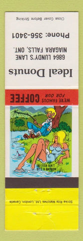 Matchbook Cover - Ideal Donuts Niagara Falls ON hillbilly