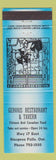 Matchbook Cover - Gervais Restaurant Tavern Sturgeon Falls ON