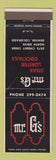 Matchbook Cover - Mr G's Steak Lobster Denver Colorado