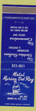 Matchbook Cover - Hotel Marina Del Rey CA