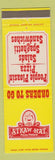 Matchbook Cover - Straw Hat Pizza Place CA CHAIN