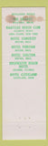 Matchbook Cover - Whitehall Palm Beach FL STAINED