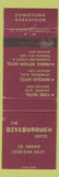 Matchbook Cover - Bessborough Hotel Saskatoon SK