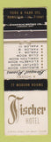 Matchbook Cover - Fisher Hotel Hamilton ON WEAR #2