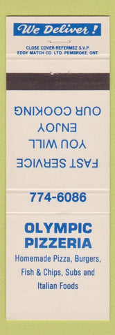 Matchbook Cover - Olympic Pizzeria Pizza