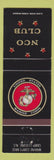Matchbook Cover - United States Marines Camp Lejeune NC NCO Club