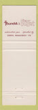Matchbook Cover - La Toundra Canada Buffet