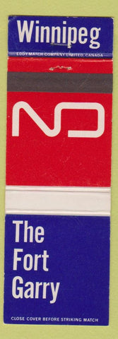 Matchbook Cover - Fort Garry Winnipeg MB Canadian Railroad