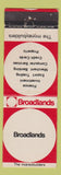 Matchbook Cover - Broadland's Finance Investment Auckland New Zealand WEAR