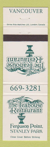 Matchbook Cover - Teahouse Restaurant Ferguson Point Vancouver BC