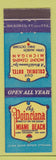Matchbook Cover - Poinciana Hotel Miami Beach FL