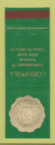Matchbook Cover - Corinphila Zurich WEAR