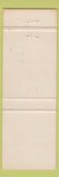 Matchbook Cover - North End Restaurant Richibucto NB