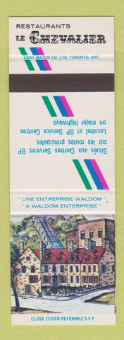 Matchbook Cover - Le Chevalier Montmagny Bernieres St Eulalie QC