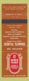 Matchbook Cover - Dino's Place Pizza BBQ Italian  Vancouver Victoria BC CHAIN