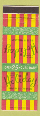 Matchbook Cover - Holiday Drive In Restaurants Denver Colorado Colfax
