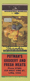 Matchbook Cover - Putman's Grocery Lima OH What A Mess