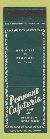 Matchbook Cover - Pennant Cafeteria Topeka KS