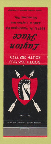 Matchbook Cover - Layton Place Milwaukee WI restaurant