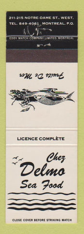 Matchbook Cover - Chez Delmo Seafood Montreal QC