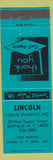 Matchbook Cover - Lincoln Coin Stamp Buffalo NY teal