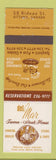 Matchbook Cover - Del Mar Tavern Steak House Ottawa ON Pizza Spaghetti