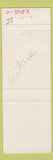 Matchbook Cover - Del Mar Tavern Steak House Ottawa ON Pizza Spaghetti