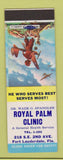 Matchbook Cover - Royal Palm Clinic Fort Lauderdale FL Defenders of America