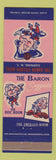 Matchbook Cover - Baron Steuben Hotel Corning NY Disco Room lobster