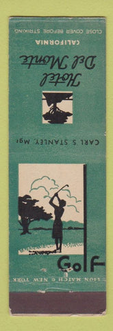Matchbook Cover - Hotel Del Monte CA golf