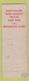 Matchbook Cover - Perry Lake Fishing Zelienople PA Patriotic