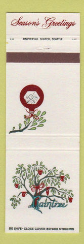 Matchbook Cover - Raintree Seattle Tacoma Lynnwood WA Christmas Honolulu