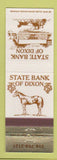 Matchbook Cover - State Bank of Dixon IL
