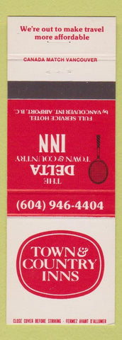 Matchbook Cover - Town and Country Inn Vancouver BC Airport