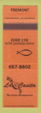 Matchbook Cover - La Casita Mexican Restaurant Fremont CA WEAR