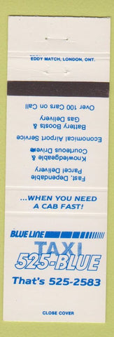 Matchbook Cover - Blue Line Taxi Canada
