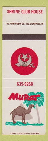 Matchbook Cover - Murat Shrine Club House