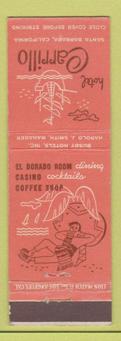 Matchbook Cover - Hotel Carrillo Santa Barbara CA