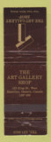 Matchbook Cover - Art Shop Gallery Hamilton ON POOR