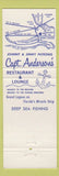 Matchbook Cover - Captain Anderson's Restaurant Panama City FL