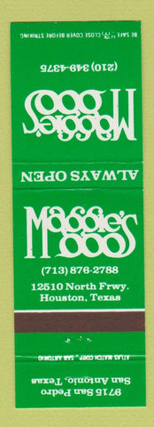 Matchbook Cover - Maggie's Houston TX San Antonio