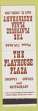 Matchbook Cover - Playhouse Plaza Restaurant Somers CT