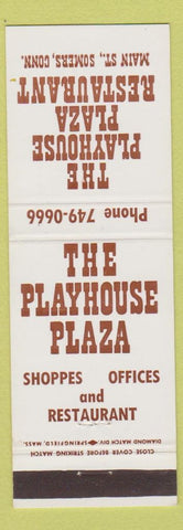 Matchbook Cover - Playhouse Plaza Restaurant Somers CT