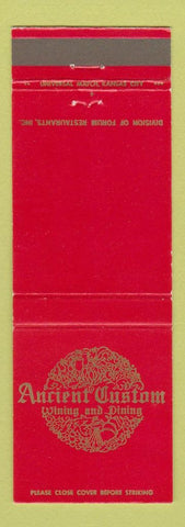 Matchbook Cover - Ancient Custon Restaurant Cleveland OH