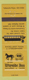 Matchbook Cover - Wayside Inn Restaurant Talbotville ON