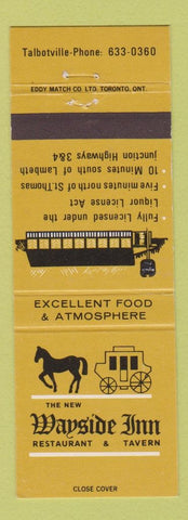 Matchbook Cover - Wayside Inn Restaurant Talbotville ON