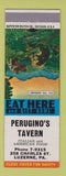 Matchbook Cover - Perugino's Tavern Italian Luzerne PA On Defense