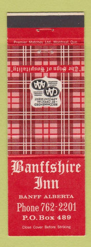 Matchbook Cover - Banffshire Inn Banff AB